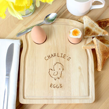 Personalised Children's Egg And Toast Board, 2 of 6