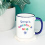Personalised Bright Christmas Mug Coloured Handle, thumbnail 2 of 4