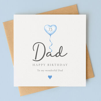 Personalised Balloon 65th Birthday Card For Him, 2 of 6