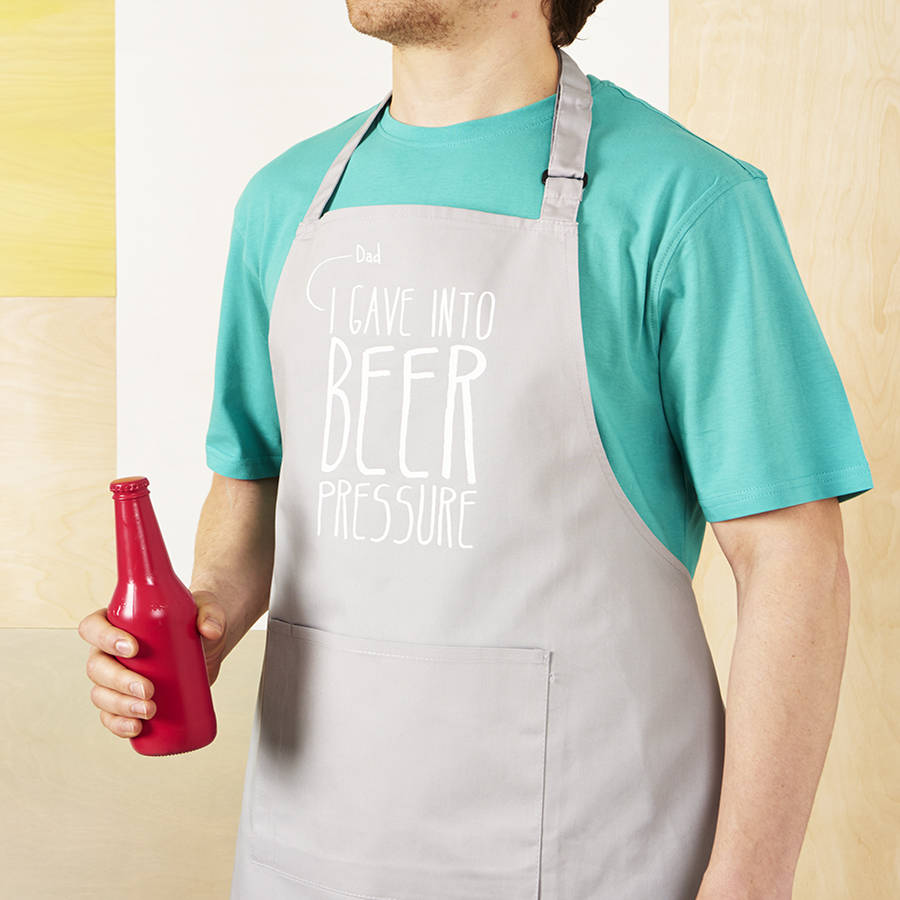 Personalised 'Beer Pressure' Apron By A Piece Of