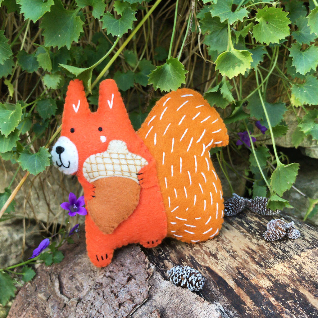 Sew Your Own Seth The Squirrel Felt Sewing Kit By Bea Kind