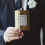Personalised Gold Best Man Hip Flask, thumbnail 1 of 2