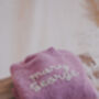 Birth Announcement Embroidered Baby Name Jumper, thumbnail 3 of 8