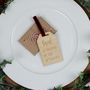 Personalised Naughty Or Nice Name Place Settings, thumbnail 2 of 3