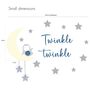 Twinkle Twinkle Fabric Wall Stickers, thumbnail 4 of 6