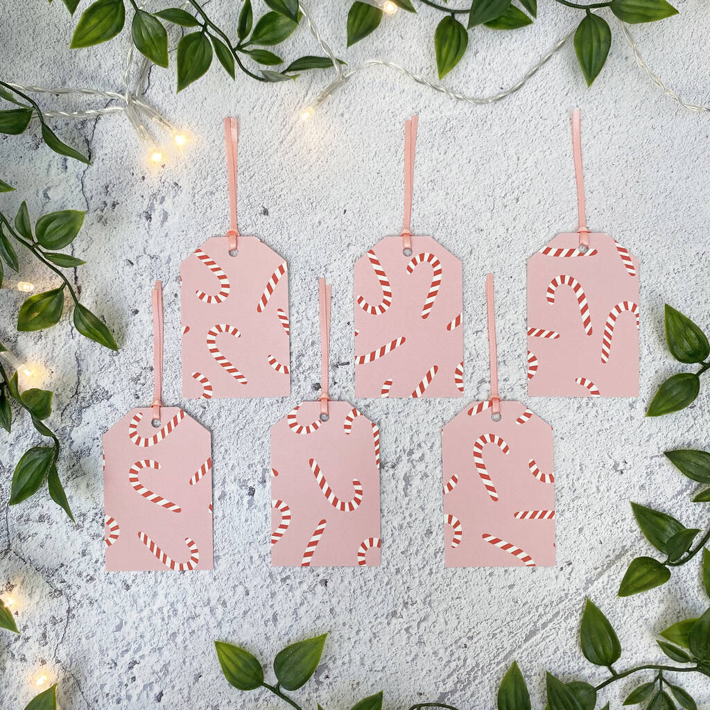 Christmas Wrapping Paper Candy Cane Design By Lizzie Chancellor