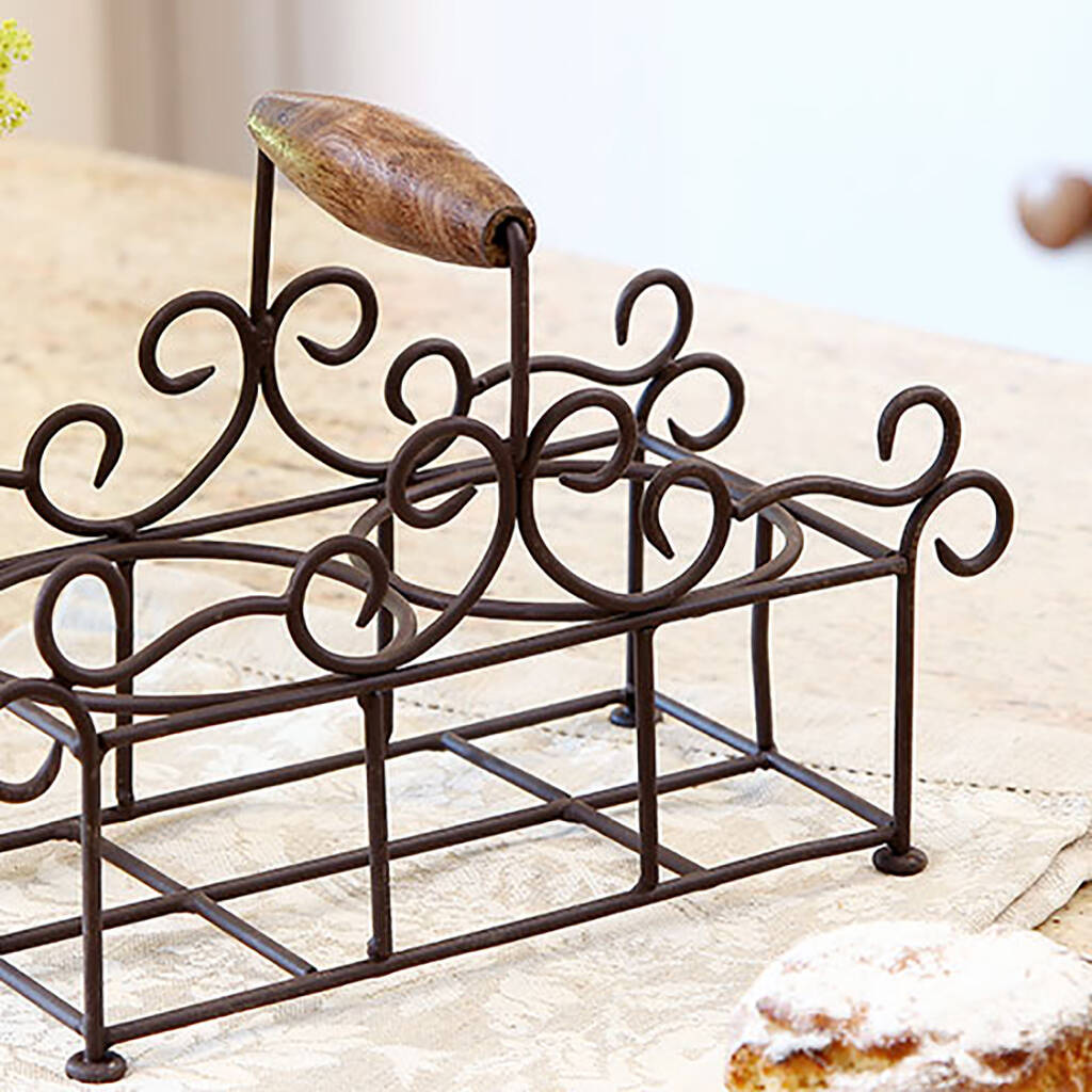 Vintage Iron Kitchen Storage Rack By Dibor