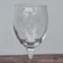 Set Of Two Stag Design Etched Wine Glasses, thumbnail 2 of 4