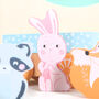 Pastel Wooden Animal Train With Personalised Bag, thumbnail 7 of 7