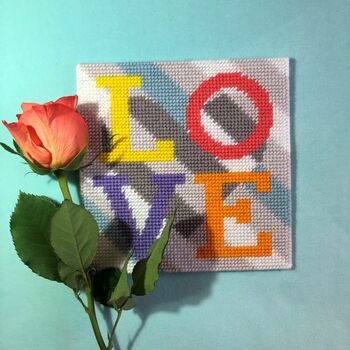 Pure Love Needlepoint Kit, 2 of 5