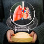 Pulmonologist Gift LED Lamp, Custom Lung Night Light, Med Student Graduation Gift, thumbnail 1 of 4