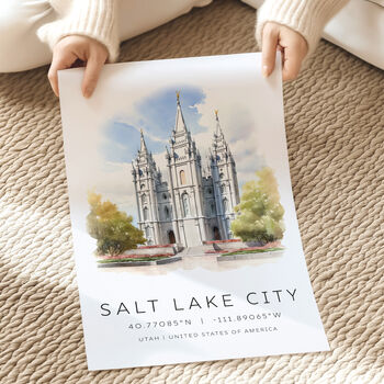 USA Destination Landmark Poster For Salt Lake City, 3 of 7