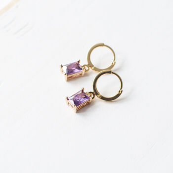 Purple Glass Earrings, 2 of 11