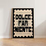 Dolce Far Niente Colourful Italy Wall Art Print, thumbnail 4 of 8