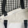 Monochrome Checkered Large Shoulder Book Bag, thumbnail 4 of 7