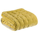 Velvet Quilted Throw, Biscuit main image 1