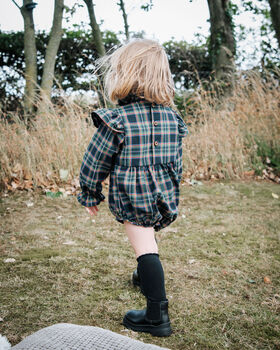 Mable Romper In Tartan, 3 of 3