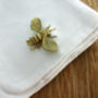 Gold Vermeil Honey Bee Cufflinks, thumbnail 2 of 5