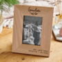 Personalised Wooden Grandparent Photo Frame, thumbnail 1 of 5