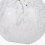 Speckled White Glass Pendant Ceiling Light, thumbnail 4 of 6