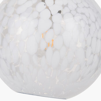 Speckled White Glass Pendant Ceiling Light, 4 of 6