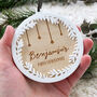 Personalised First Christmas Wreath Tree Decoration, thumbnail 1 of 6