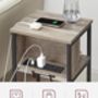 Slim Side Table With Built In Charging Station, thumbnail 4 of 9