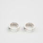 Forget Me Not Mini Hoop Earrings Silver, thumbnail 5 of 8