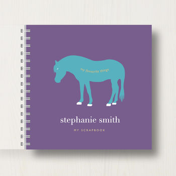 Personalised Kid's Pony Scrapbook Or Memory Book, 7 of 9
