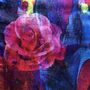 Large Rose Pure Silk Scarf, thumbnail 2 of 3