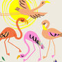 Flamingo Personalised Name Print, thumbnail 2 of 12
