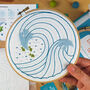 Ocean Waves Embroidery Kit, thumbnail 1 of 6