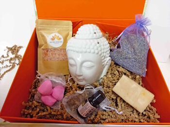 Spa Relaxation Hamper With Buddha Shaped Oil Burner, 3 of 8
