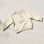 Personalised Birthday Sweatshirt With Embroidered Name And 3D Age Number, thumbnail 2 of 11