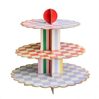 Colourful Party Three Tier Cake Stand, 2 of 3