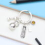 Gym Fitness Personalised Keyring Work Out Gift, thumbnail 4 of 10