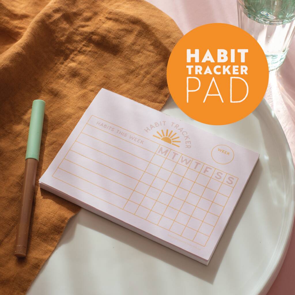 Weekly Habit Tracker Pad | A6, 1 of 5