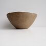 Handmade Pottery Brown Blue Cereal Bowl, thumbnail 3 of 9