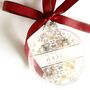 Decorative Botanical Personalised Glass Bauble, thumbnail 1 of 4