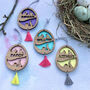 Personalised Hanging Easter Egg Decoration, thumbnail 1 of 5