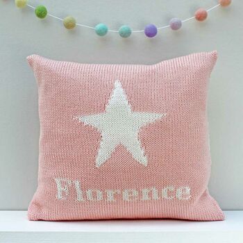 Personalised Knitted Star Cushion, 6 of 11