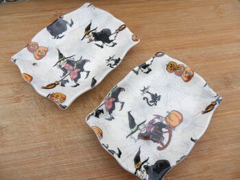 Set Of Two Handmade Soap Dishes In Witches Design, 10 of 10