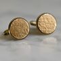 Hammered Solid Bronze Or Copper Cufflinks, thumbnail 1 of 11