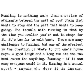 Funny Running Quotes Print For Runners, 2 of 6