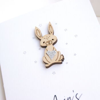 Personalised Babies First Christmas Betsy Bunny Card, 4 of 7