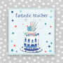 Fantastic Teacher Card Cake Theme, thumbnail 1 of 2