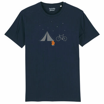 Bike And Tent Organic Cotton T Shirt, 4 of 6