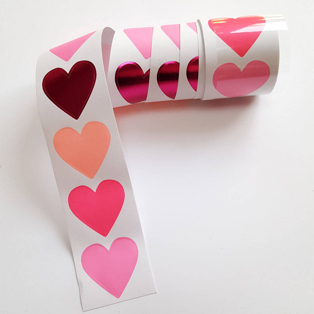 Love Heart Stickers Set, 1 of 4