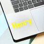Fluorescent Name Decal Personalised Kids Name Sticker, thumbnail 3 of 6
