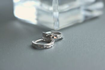 Huggie Hoop Earrings Sterling Silver Everyday Jewellery, 3 of 8